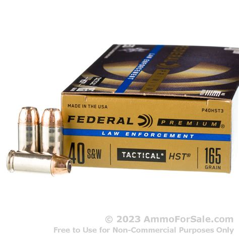 50 Rounds Of Discount 165gr Jhp 40 Sandw Ammo For Sale By Federal