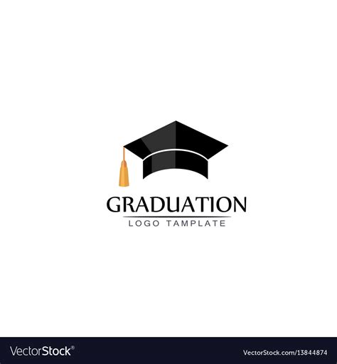 Graduation Cap Logo Or Icon Isolated Royalty Free Vector