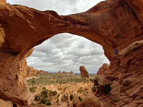 Double Arch Arches National Park Rhiking