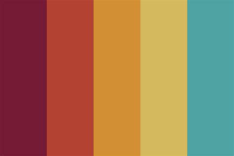 70s Color Palette Colorful Retro Stripes