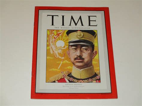 May 211945 Time Magazine Japanese Emperor Hirohito Barnebys
