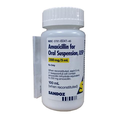 Amoxicillin Suspension 250mg5ml 100 Ml Allivet