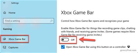 How To Disable The Game Bar In Windows 10 Groovypost