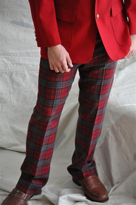 Quick view · long sleeve work . Men's Plaid Trousers. Vintage Wool Plaid Men's Pants.