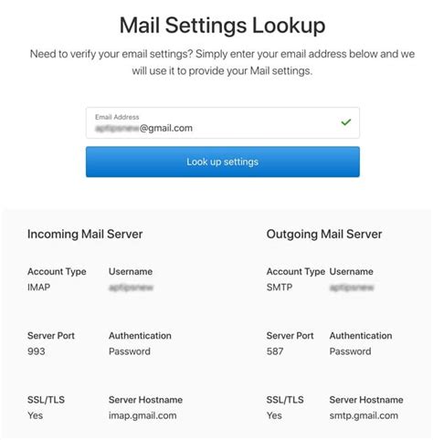 Email Settings Lookup Tool Mertqlatin
