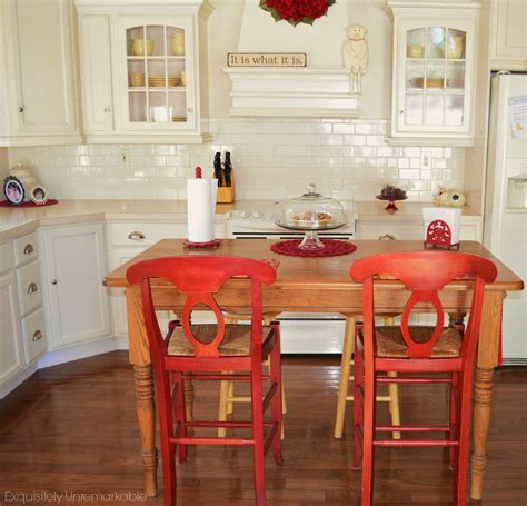 How to make a kitchen island from a table. Turn Your Kitchen Table Into A Farmhouse Island |Exquisitely Unremarkable