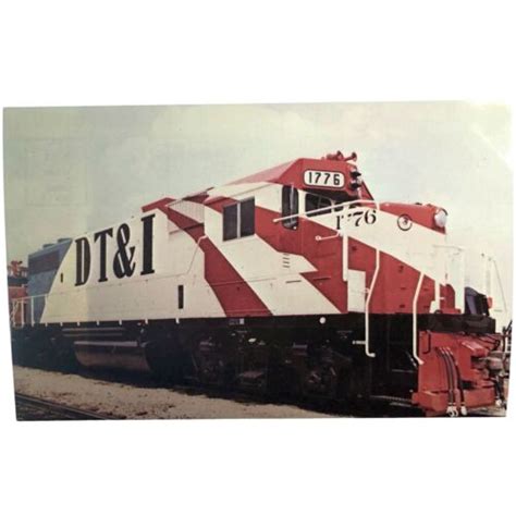Vintage Postcard Train Locomotive Detroit Toledo And Ironton Rr 1776