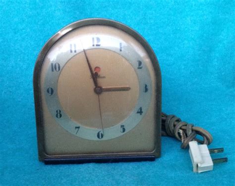 Rare Antique Clock Art Deco Electric Telechron Wood Mantel Clock Etsy