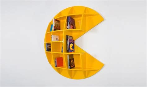 Pacman Bookshelf Designed By Mirko Ginepro Game Room Decor Geek Room
