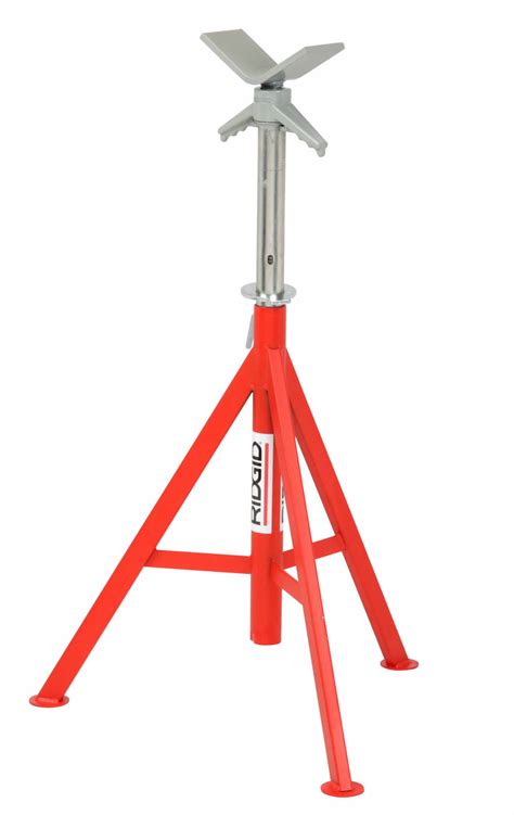 Ridgid V Head Pipe Stand 18 To 12 In Pipe Capacity 28 In To 52 In