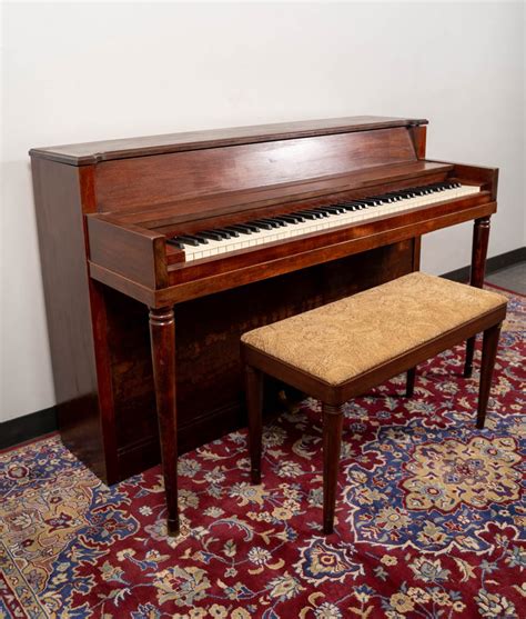 Wurlitzer 1955 Upright Piano Or Satin Walnut