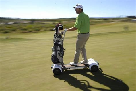 The Golfboard A Standing Golf Cart That You Ride Like A Surfboard