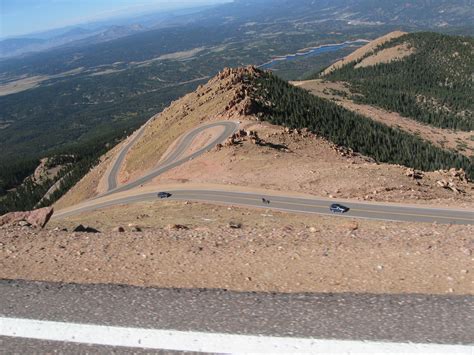 We went 19 miles into the park. File:Pikes Peak Highway.jpg - Wikimedia Commons