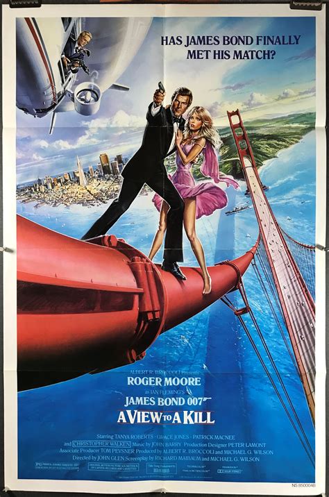 a view to a kill original roger moore vintage james bond movie poster original vintage movie