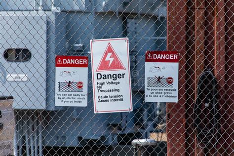 Electrical Substation Safety Signs Stock Photos Free And Royalty Free