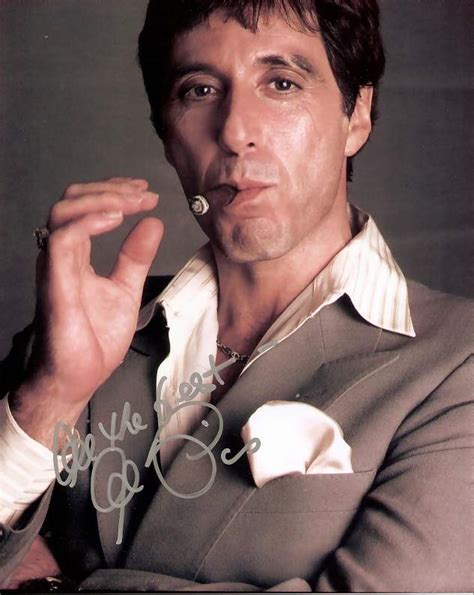 Al Pacino Autographed Photo From Scarface 2 Stunning Sign Of The