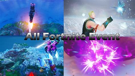 When was the fortnite live event? All Fortnite Live Events Seasons 1-13 (2018 - 2020) - YouTube