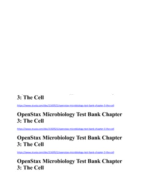 Solution Openstax Microbiology Test Bank Chapter 3 Studypool