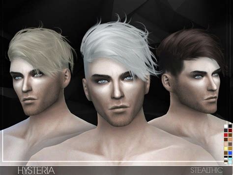 Stealthic Hysteria Male Hair The Sims 4 Catalog Sims 4 Hair
