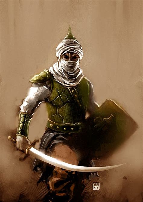 Muslim Army Colored By Zamzami Fantasy Art Warrior Islamic Art