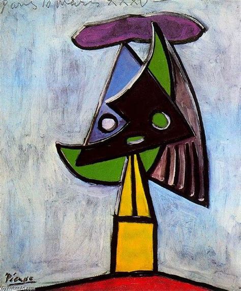 Head Of Woman ~ Pablo Picasso 1935 Picasso Artwork Picasso Portraits