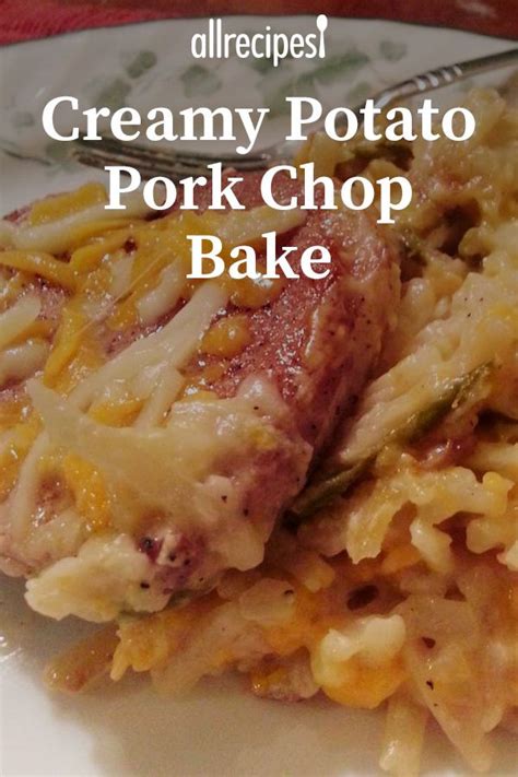 Boneless pork chops are drenched in a tasty peanut sauce in one of our favorite easy recipes.submitted by: Creamy Potato Pork Chop Bake | Recipe | Baked pork chops, Pork recipes, Pork dinner