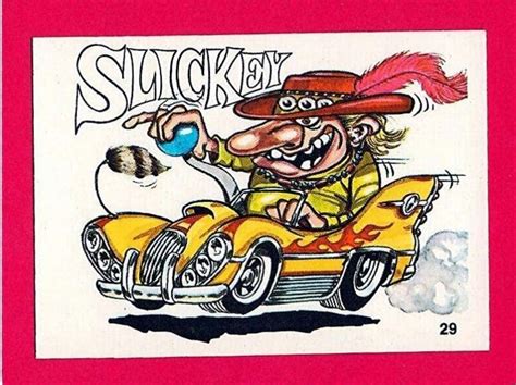 Odd Rods Stickers Donruss 1969 Cartoon Car Drawing Cool Car