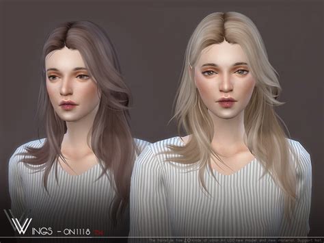 Wings On1118 Hair By Wingssims At Tsr Sims 4 Updates