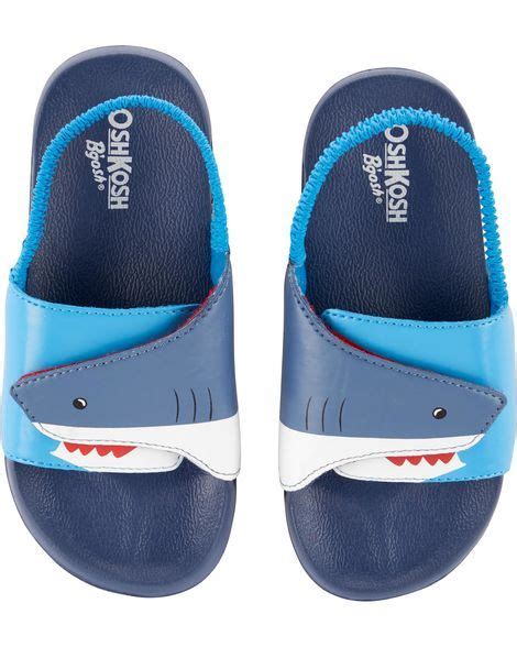 Oshkosh Shark Slide Sandals Toddler Boy Shoes Boy Shoes Baby Boy Shoes