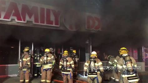 Multi Alarm Strip Mall Fire In Folcroft Youtube