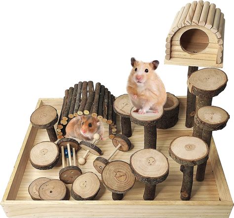 Kathson Wood Hamster Playground Natural Living Climb Australia Ubuy