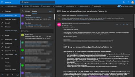 Microsoft outlook is a personal information manager software system from microsoft, available as a part of the microsoft office suite. Outlook bekommt auf dem Desktop nun auch den erweiterten ...
