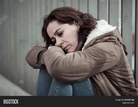 Depressed Woman Image And Photo Free Trial Bigstock