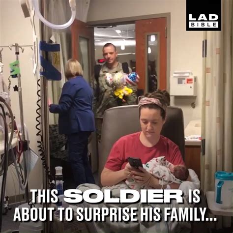 Ladbible Soldier Returns Home To Surprise Wife And Meet Twins