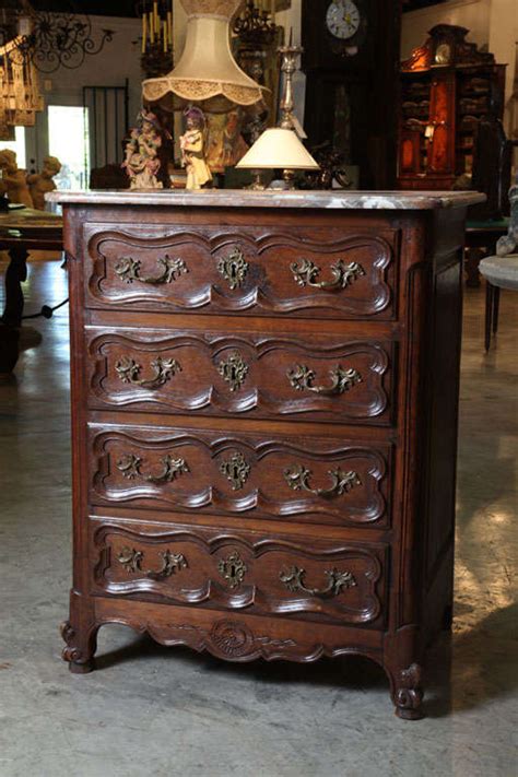 Antique 4 Drawer Marble Topped Chest Of Drawers At 1stdibs