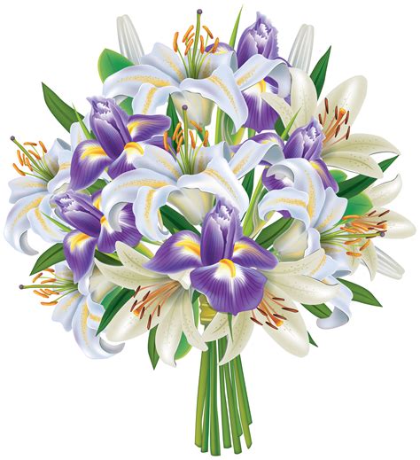 Transparent Background Bouquet Of Flowers Clipart Clip Art Library