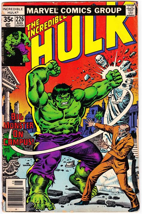 The Incredible Hulk 226 1st Series 1962 1999 August 1978 Marvel