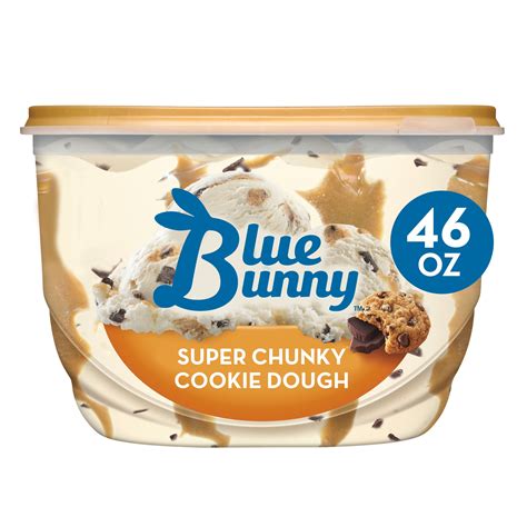 Blue Bunny Super Chunky Cookie Dough Frozen Dessert 46 Fl Oz