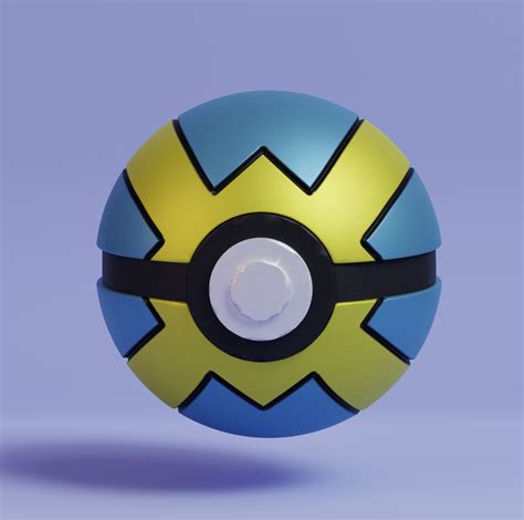 Pokemon Quick Ball 3d Print Details