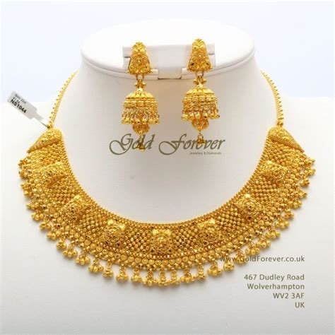 Gold Necklace Indian Bridal Jewelry Gold Jewelry Sets Gold Fashion
