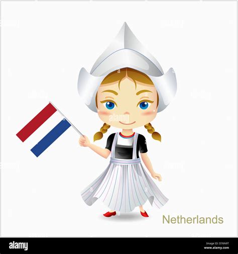 Illustration Character Representing Netherlands Stock Photo Royalty
