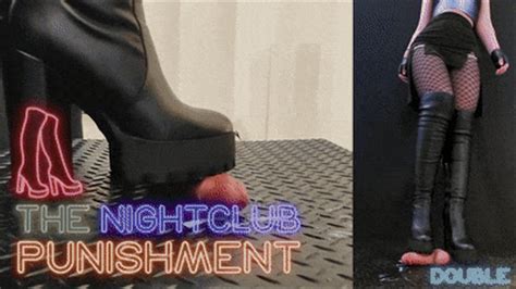 Nightclub Mistress Revenge In Leather Knee Tank Heels Boots The Nightclub Punishment