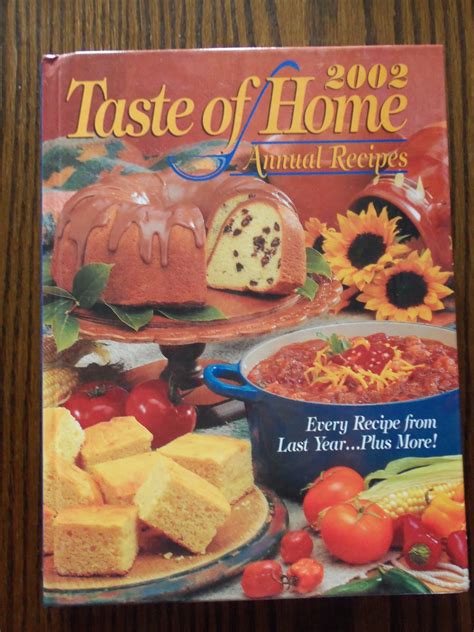 2002 Taste Of Home Annual Recipes Cookbook Hardcover
