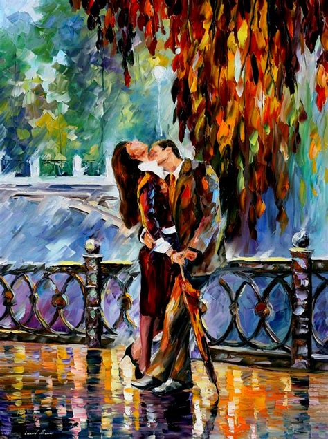 Leonid Afremov 1955 ~ The Impressionist Lovers Tuttart Pittura • Scultura • Poesia • Musica