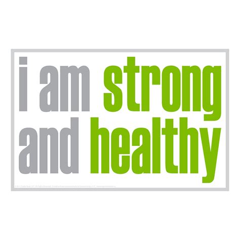 i am strong and healthy - Inspiring Postcard | Inspired Minds