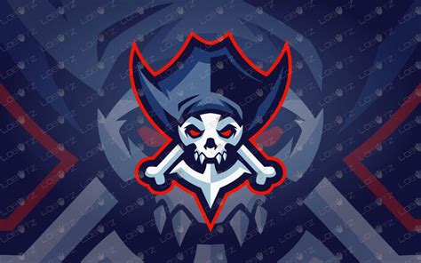 Pirate Skull Mascot Logo For Sale Skull Pirate Mascot
