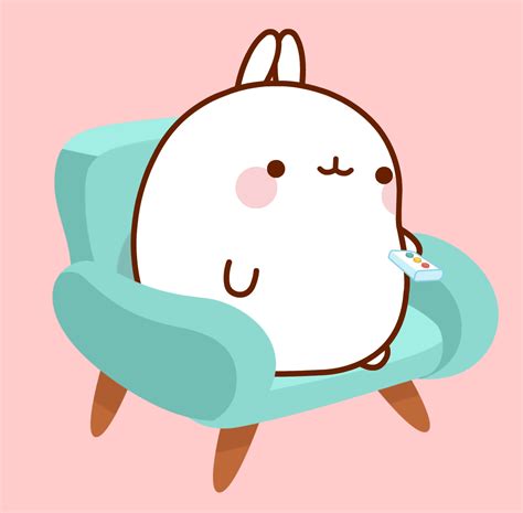 Watching Youtube  By Molang Find And Share On Giphy