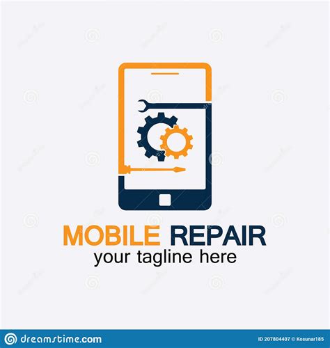 Mobile Phone Repair Logophone Service Logo Rhone Repair Simple