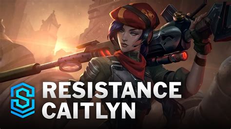 Resistance Caitlyn 2021 Asu Skin Spotlight League Of Legends Youtube