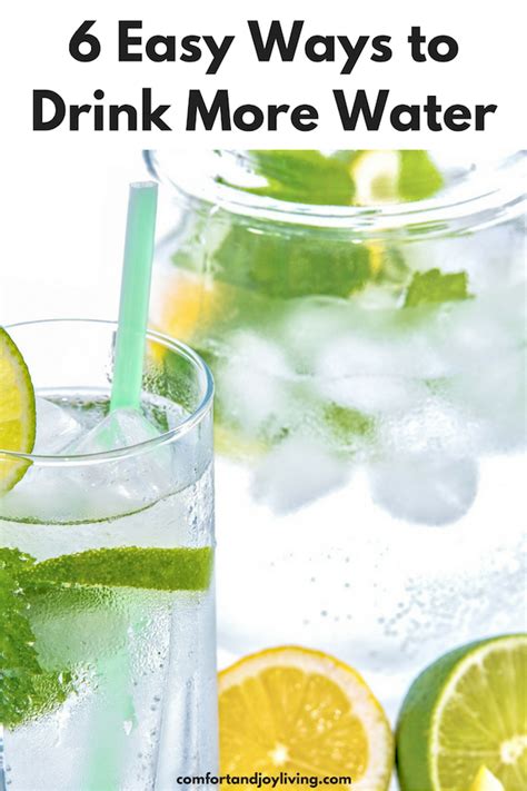 6 Easy Ways To Drink More Water